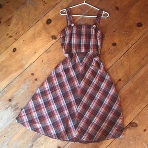 Wool tartan (plaid) dress
